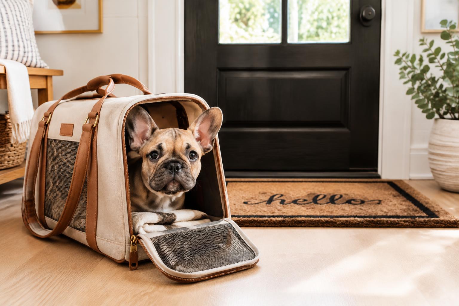 French Bulldog puppy with delivery to a new home