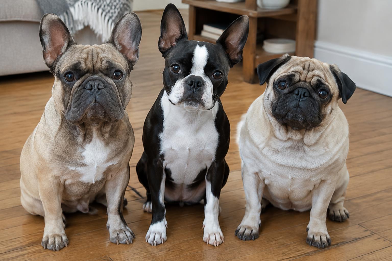 French and English Bulldog